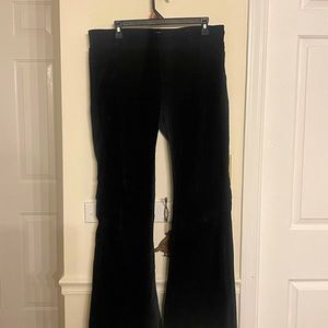 Free people penny pull on black corduroy flare pants